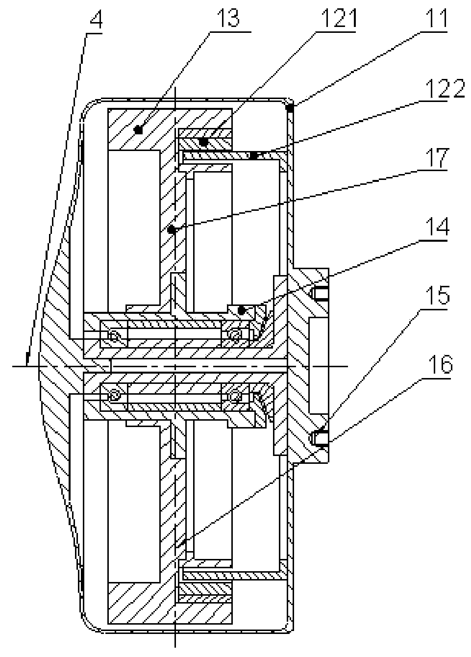 Small-size speed change control moment gyroscope