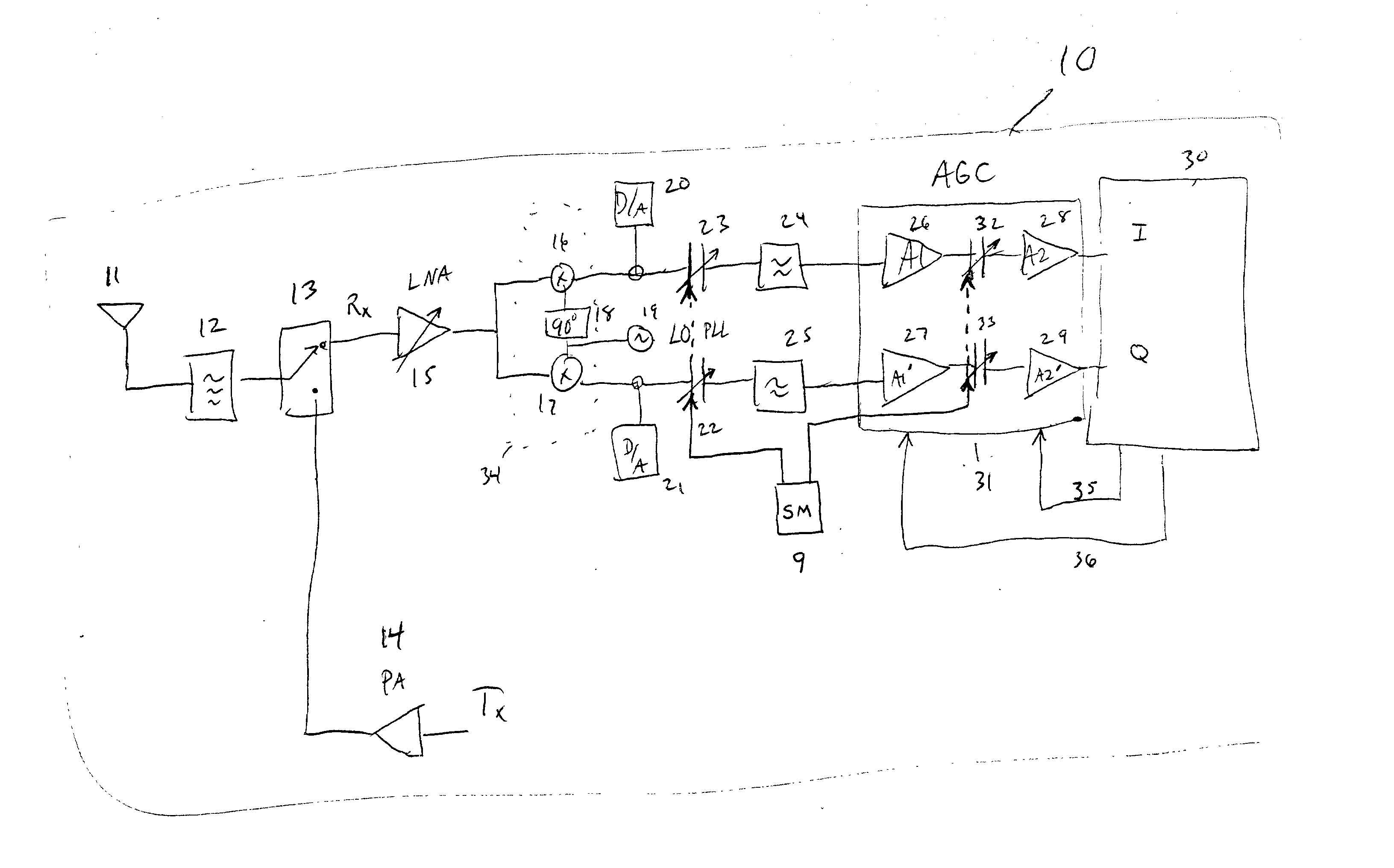 DC offset cancellation in a zero if receiver