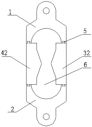 Asphalt ductility test mode convenient to mount and dismount, and manufacturing method of test sample