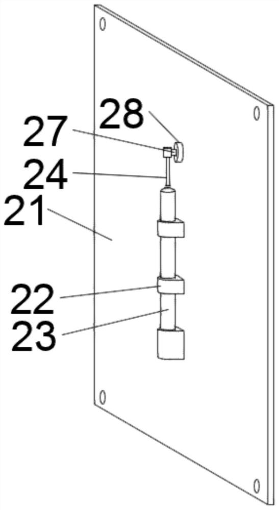 A distribution cabinet with an internal protection device