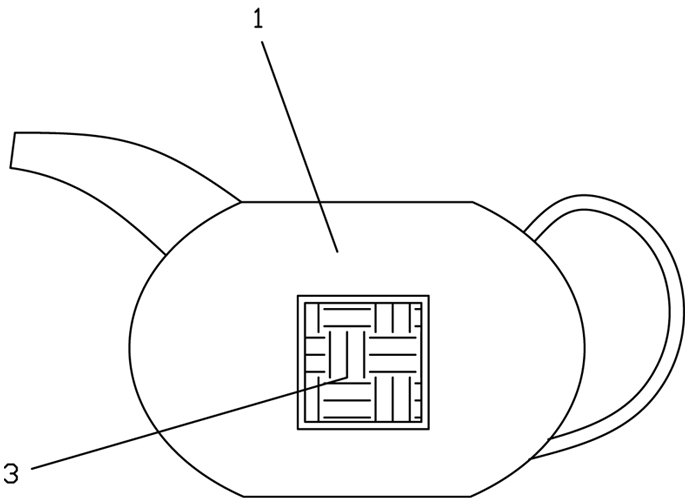 Tea pitcher with function of temperature measurement