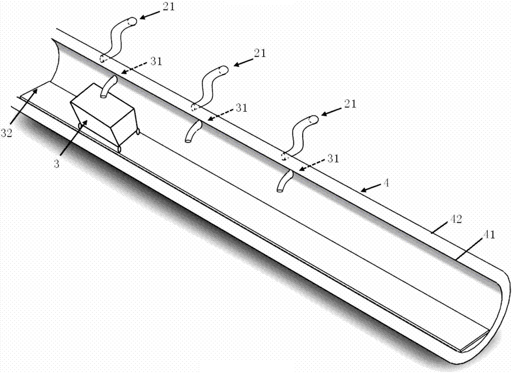 Aluminum electrolysis high-temperature smoke and aluminum ladle combined conveying system