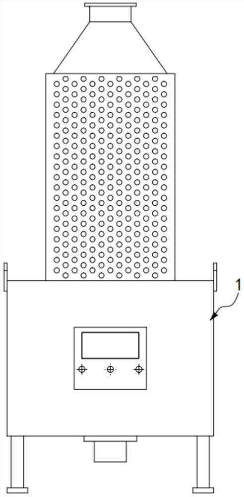 Hazardous waste incineration fly ash self-cleaning device