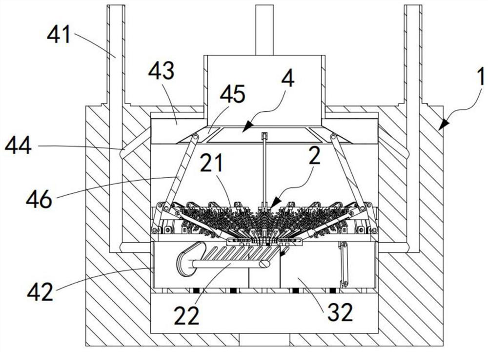 Hazardous waste incineration fly ash self-cleaning device