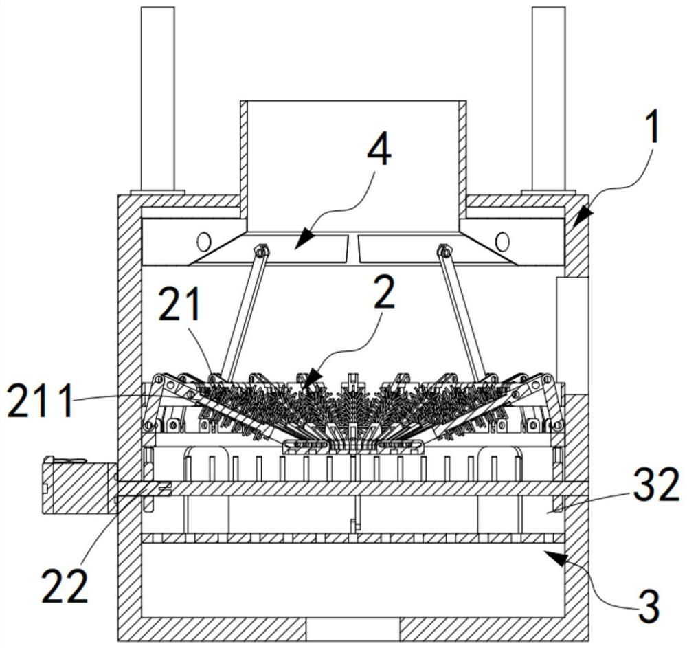 Hazardous waste incineration fly ash self-cleaning device