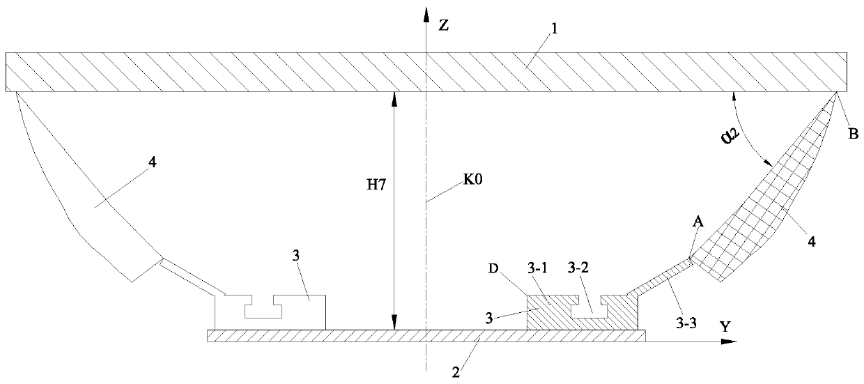 Auxiliary positioning device for apron board bracket of EMU and positioning method thereof