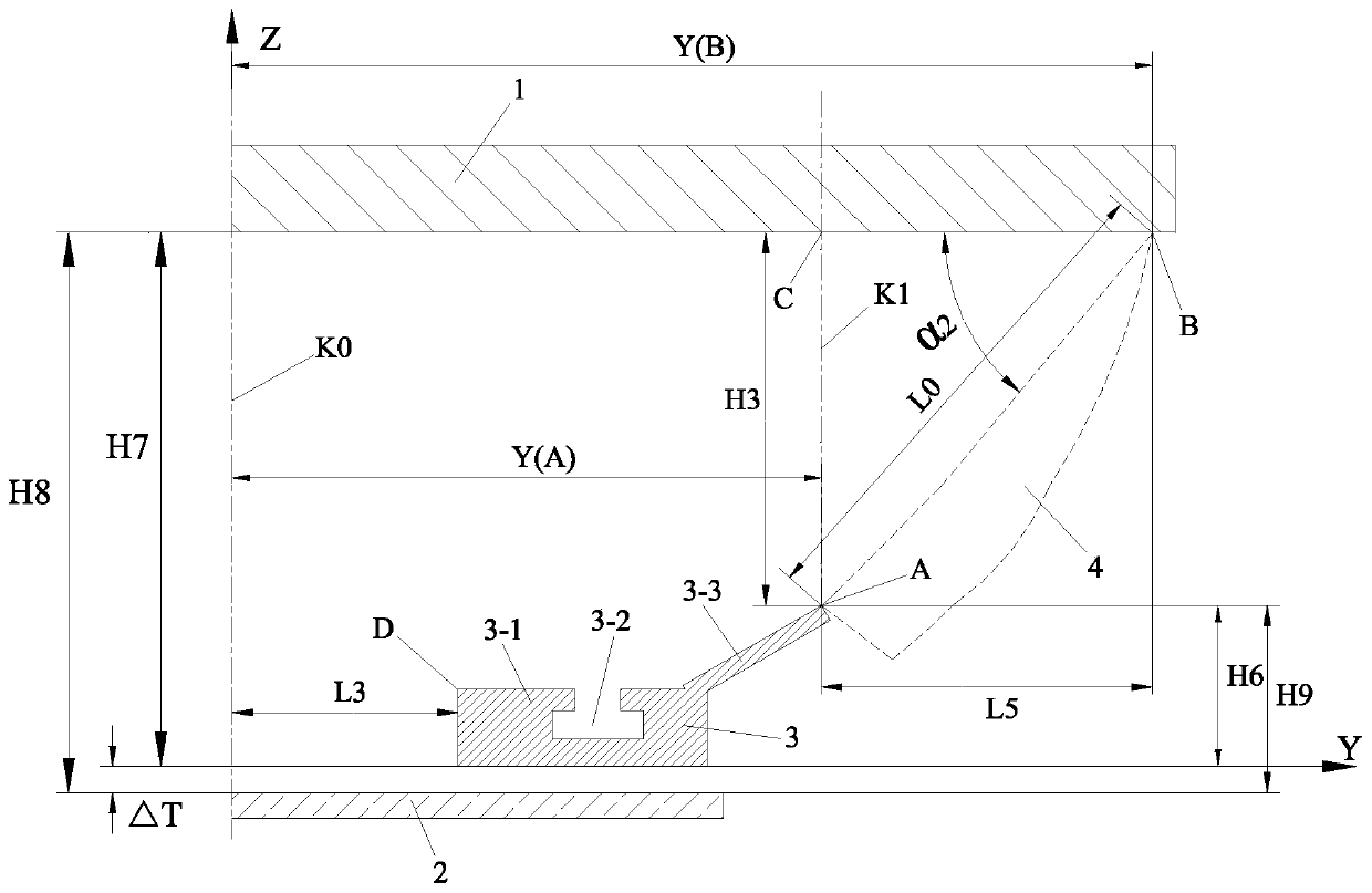 Auxiliary positioning device for apron board bracket of EMU and positioning method thereof