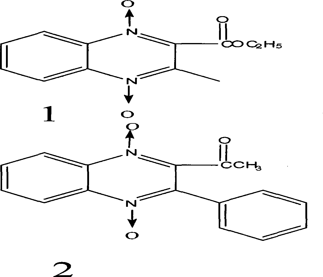 Two compounds with quinoxaline mother ring and preparation thereof