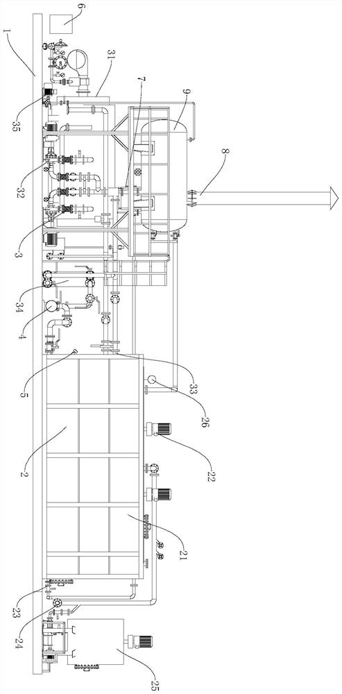 Integrated oil sludge conditioning device and use method thereof