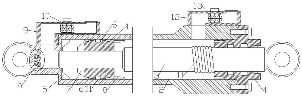 A hydraulic oil cylinder with high buffer performance and its working method