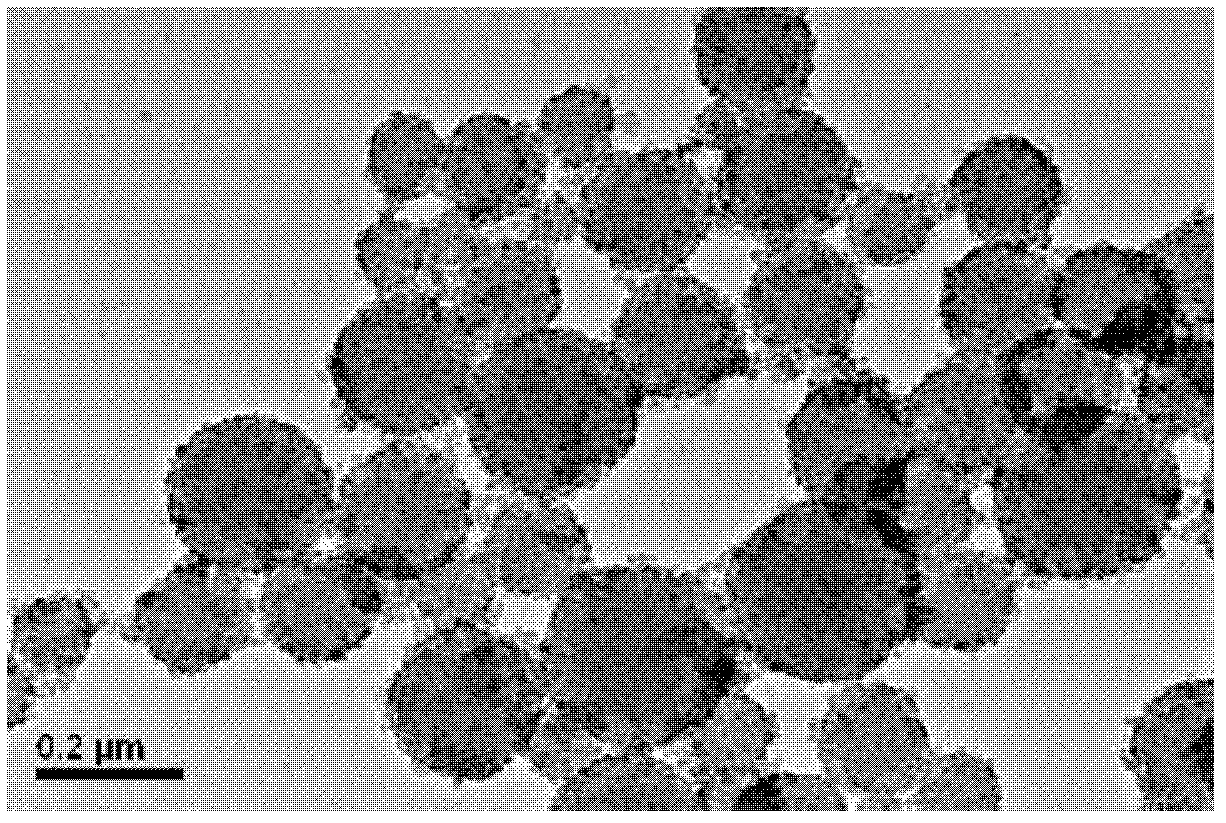 Preparation method of strawberry-shaped organic-inorganic nanometer composite microsphere