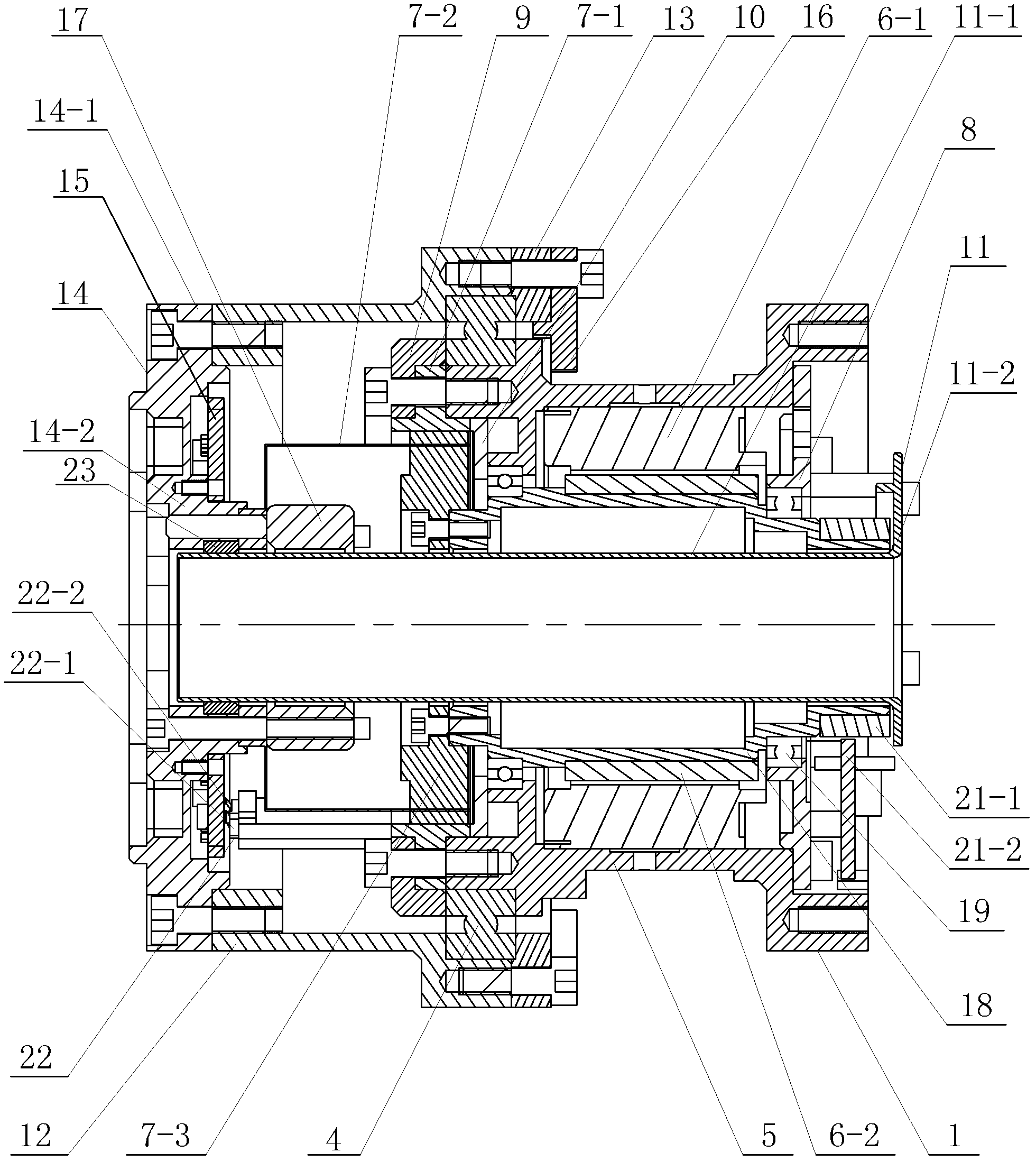 Mechanical arm modularized joint with force position perceiving function