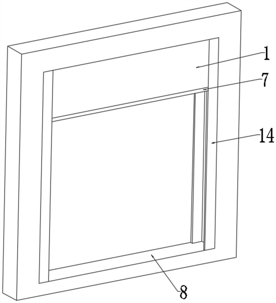 Foldable hidden assembly type fireproof curtain mounting structure