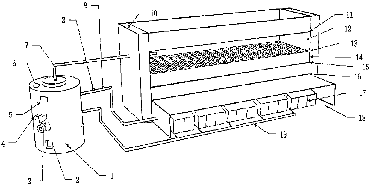 Facility and method for treating chicken manure through combination of drying and sterilization