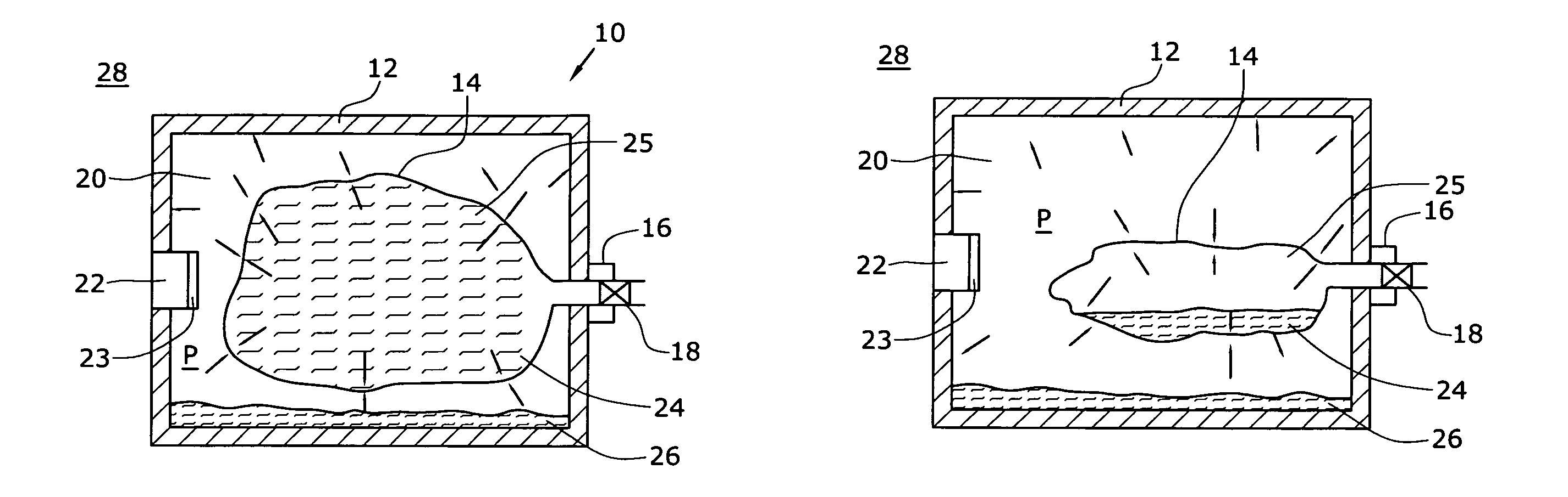 Fuel cartridge of a fuel cell with fuel stored outside fuel liner