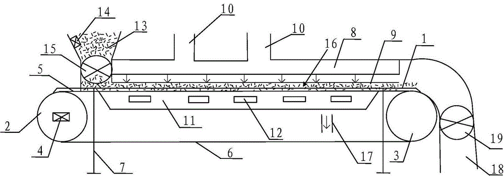 Fuel drying device used for direct combustion biomass power station