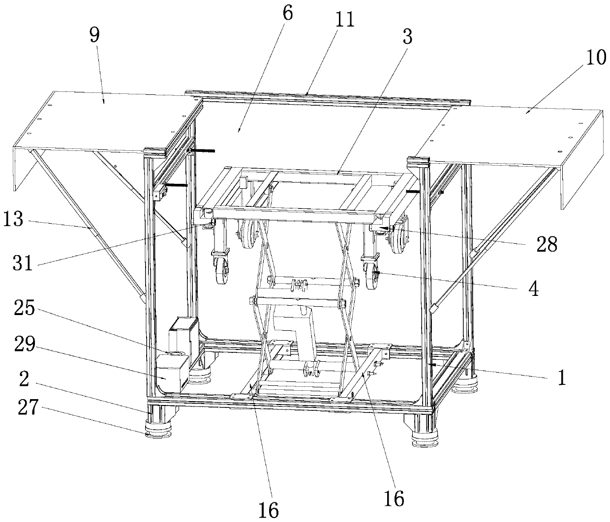 A packing box that can be lifted and unloaded