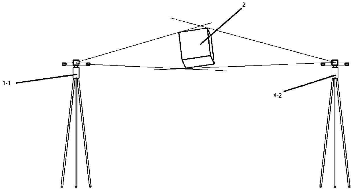 Building size measuring system and measuring method