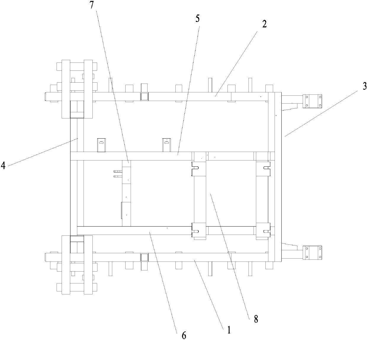 Lower rack solder of harvester