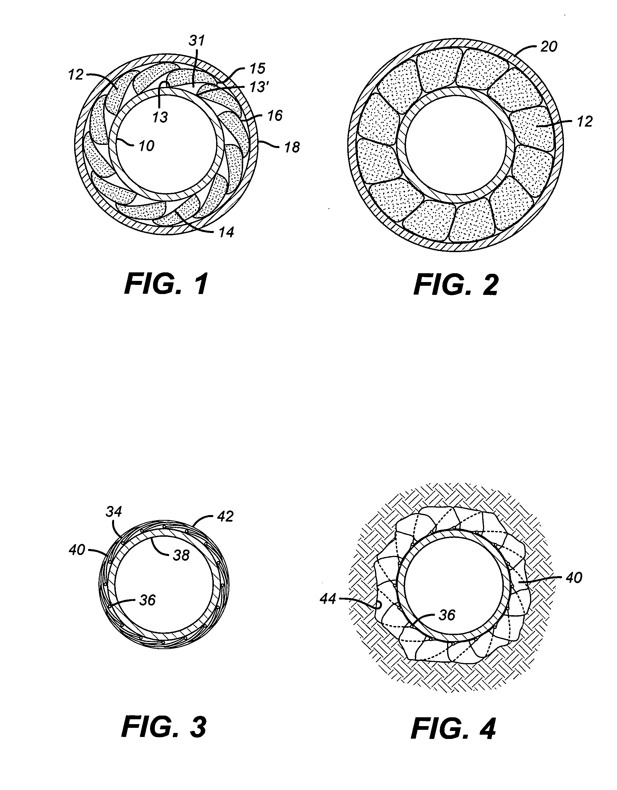 Swelling packer with overlapping petals