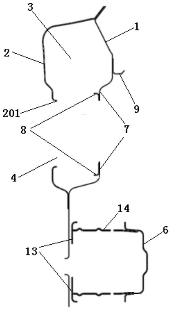 Rear apron board assembly and vehicle