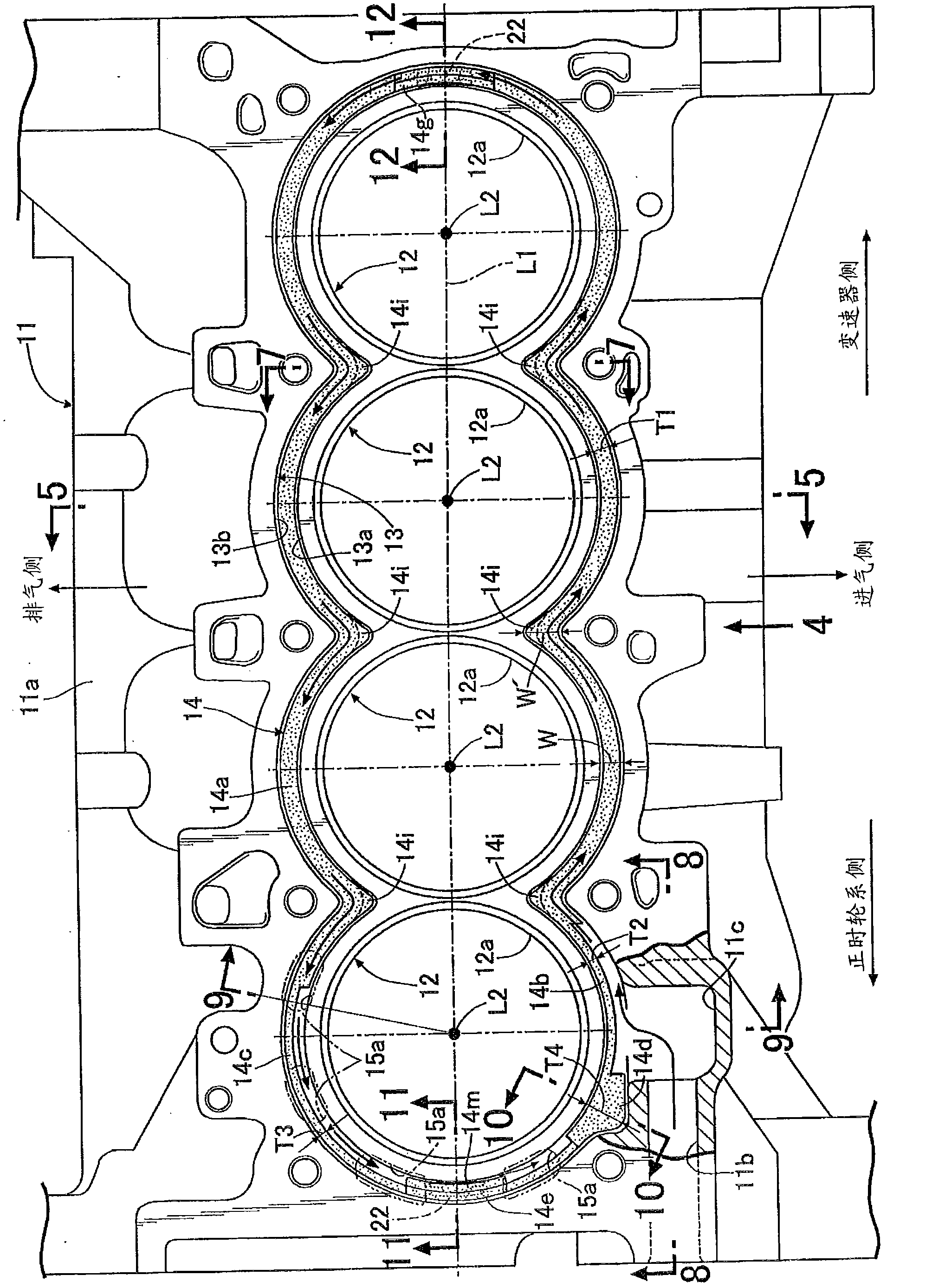 Cooling structure for internal combustion engine