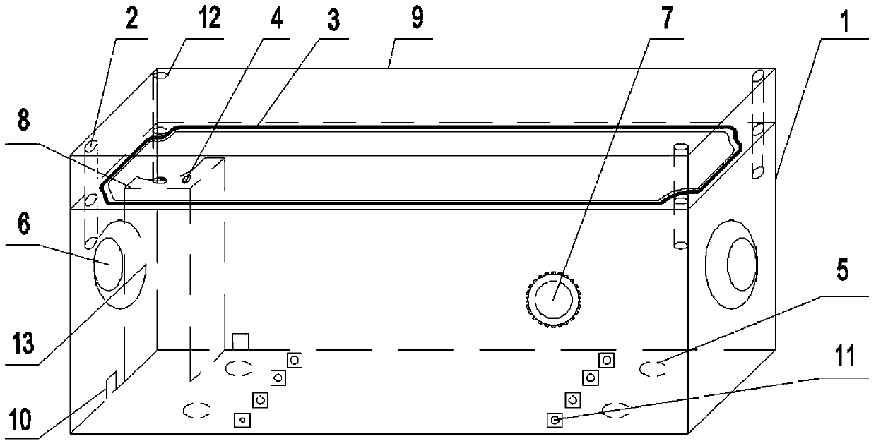 A combined installation method of a sealed distribution box