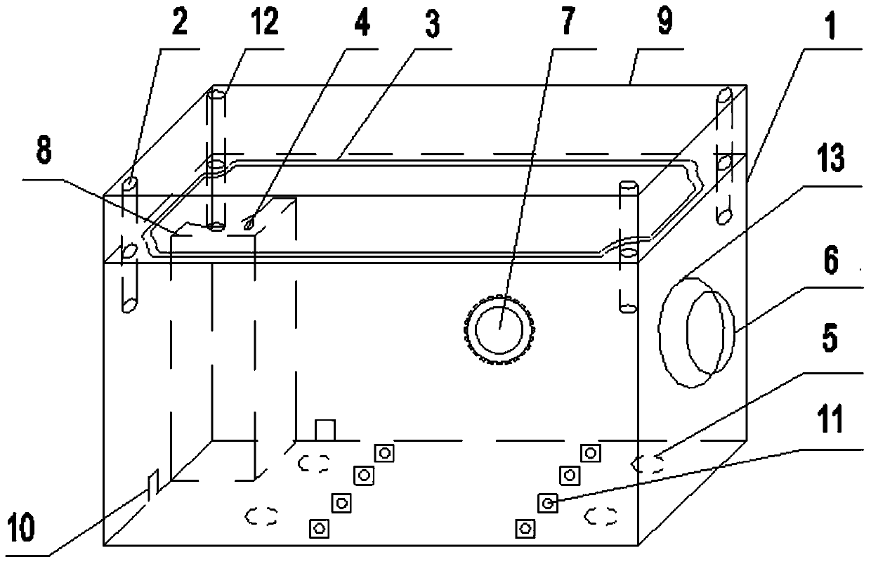 A combined installation method of a sealed distribution box