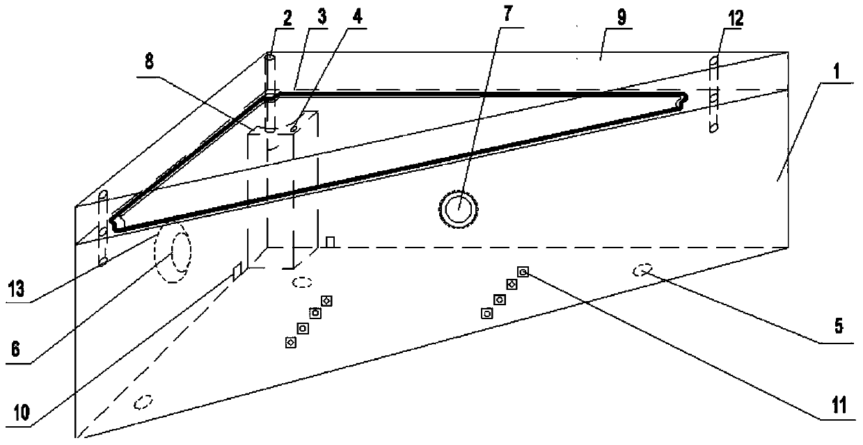 A combined installation method of a sealed distribution box