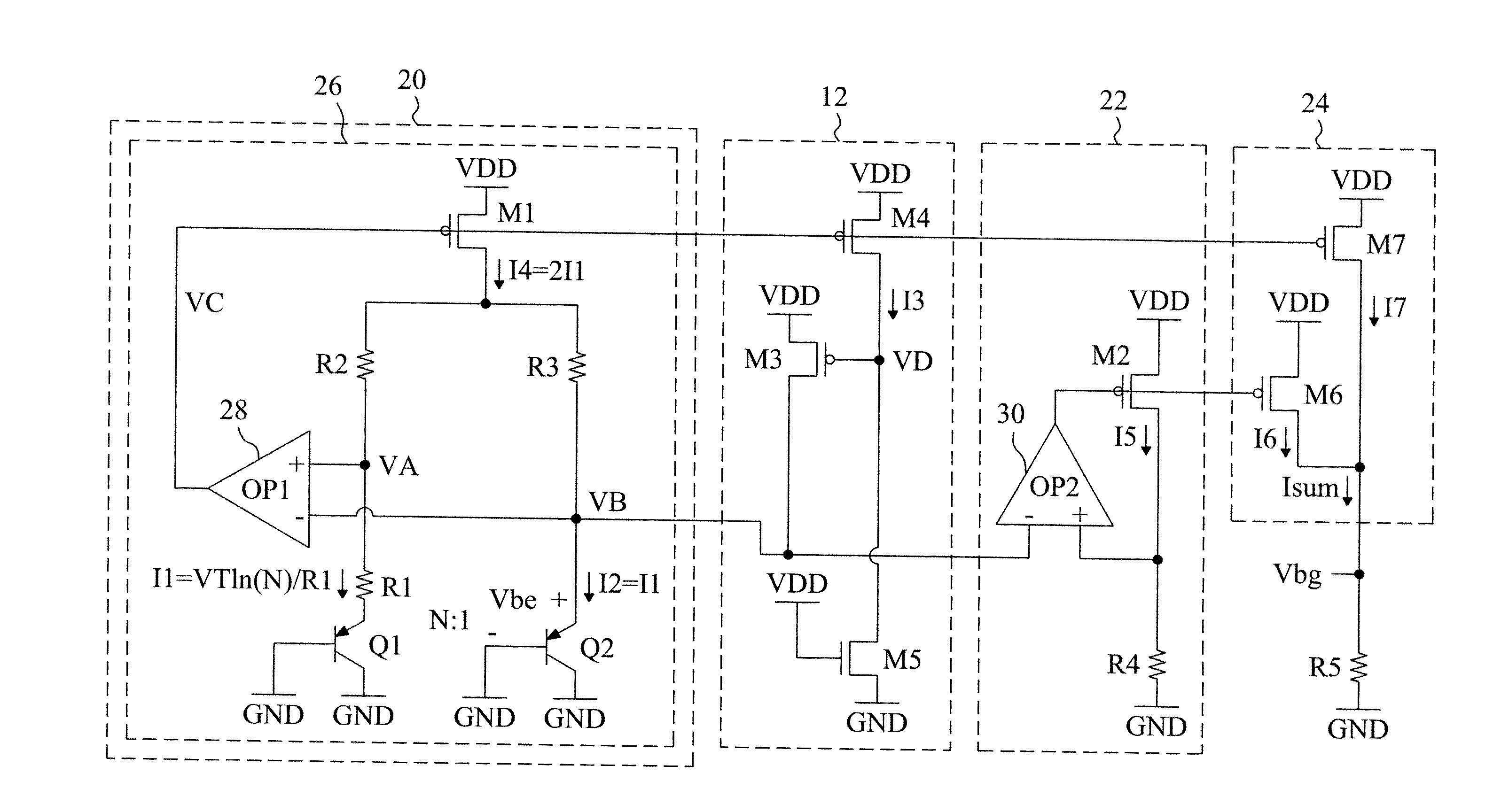 Fast start-up low-voltage bandgap reference voltage generator