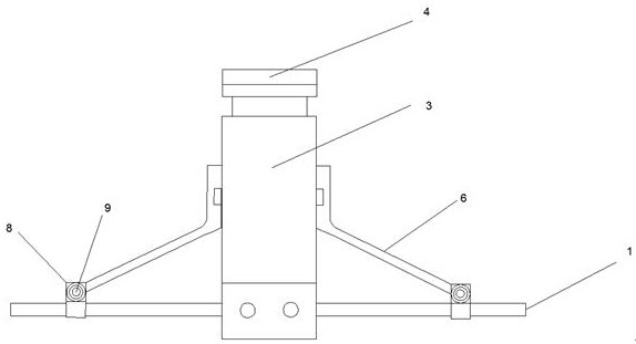 Cable bridge supporting and fixing device