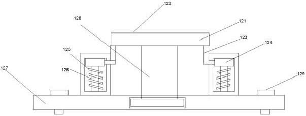 Cable bridge supporting and fixing device