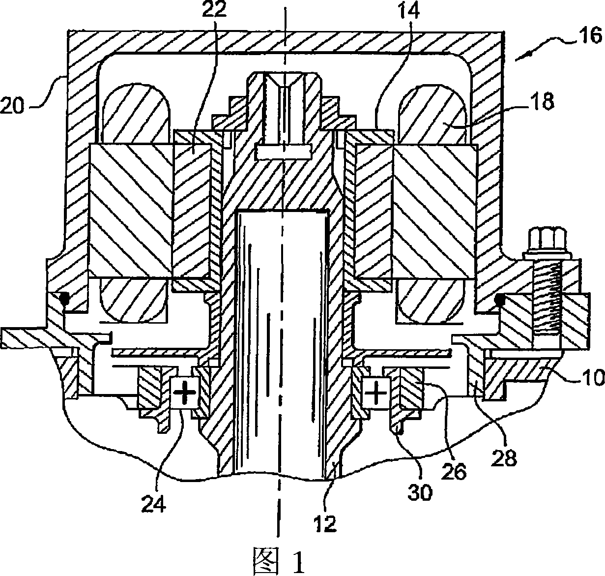 Box accessory in an airplane engine