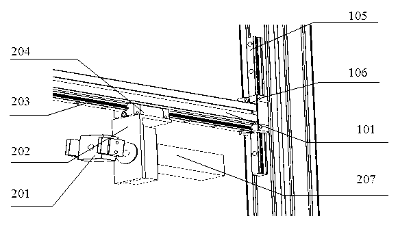 Material separating rotating mechanical hand