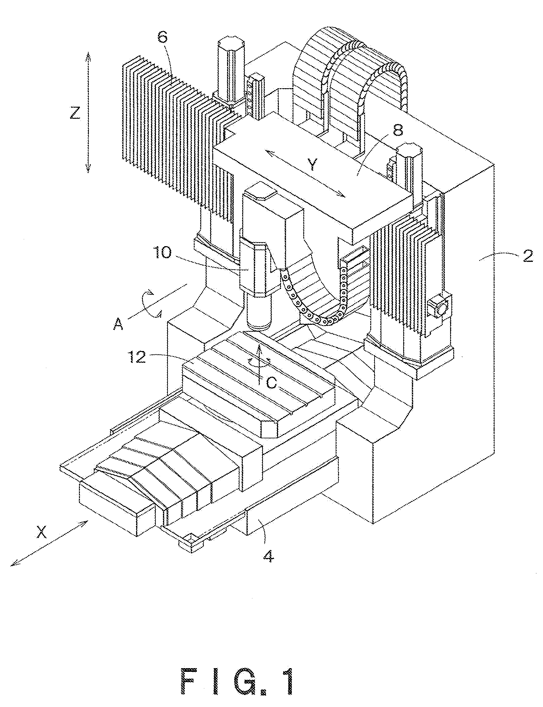 Position ensuring system for oblique machining in five-axis machine tool