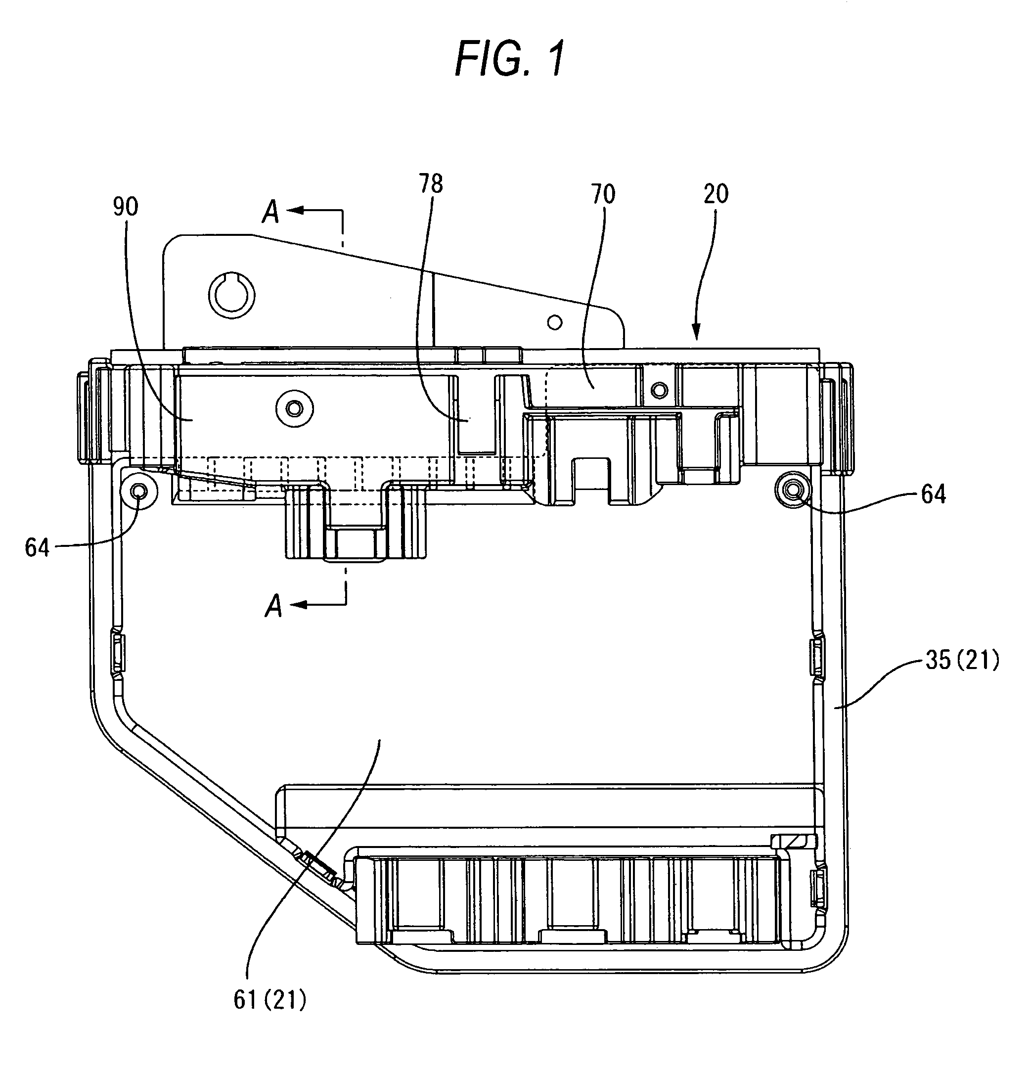 Electrical connection box with drainage channel