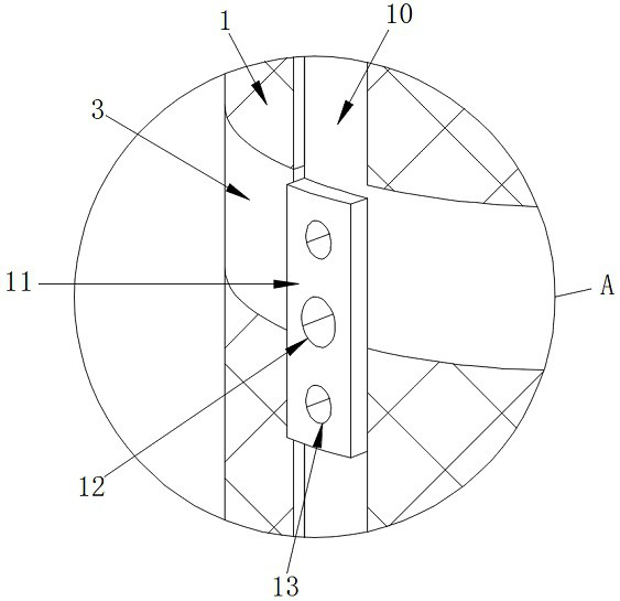 Structure of 3D titanium mesh prosthesis for steel plate