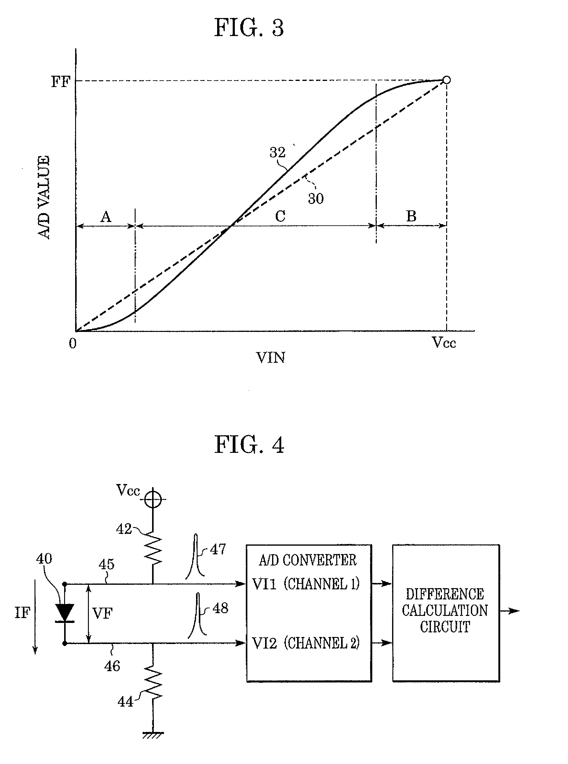 Temperature detection circuit for recording head and recording device therewith