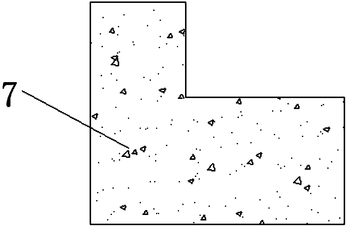 Deep land-filling area gravity type retaining wall and reinforced soil retaining wall combined supporting structure