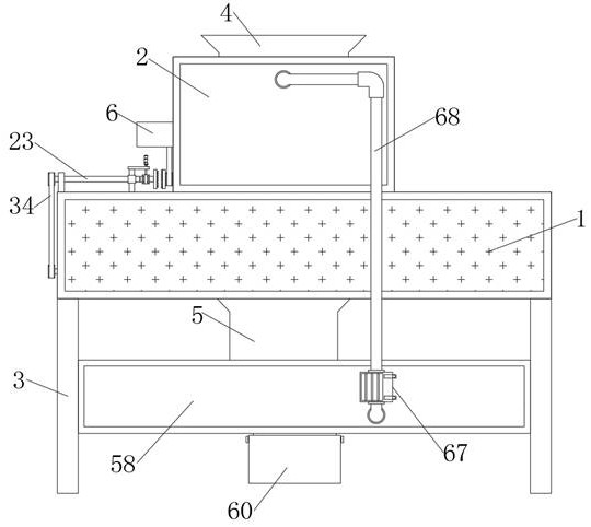 Discharging mechanism of peanut picker