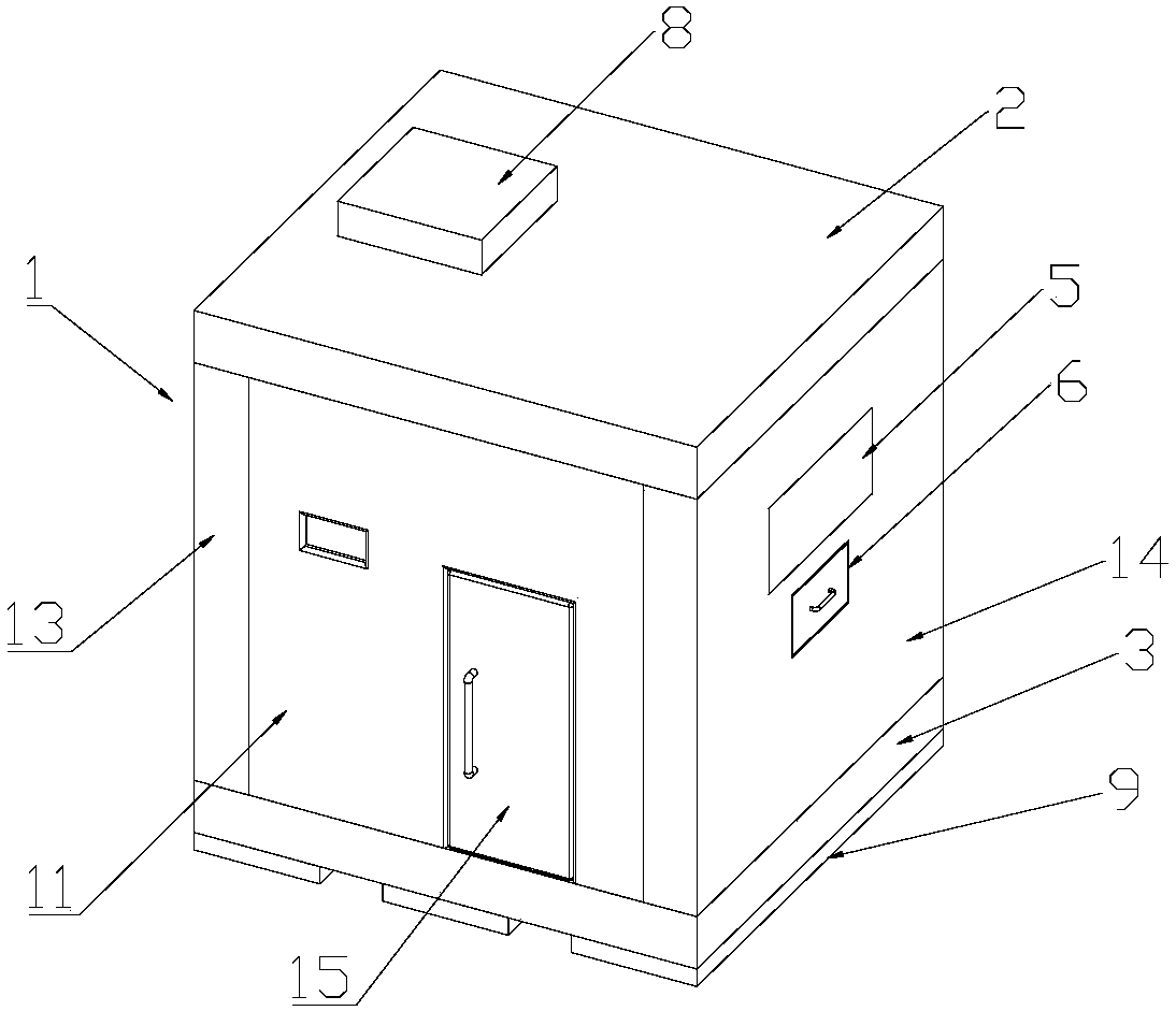 Sound-insulating box for acoustic testing