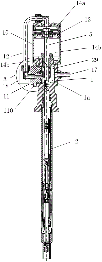 Pneumatic high-pressure oil filling device