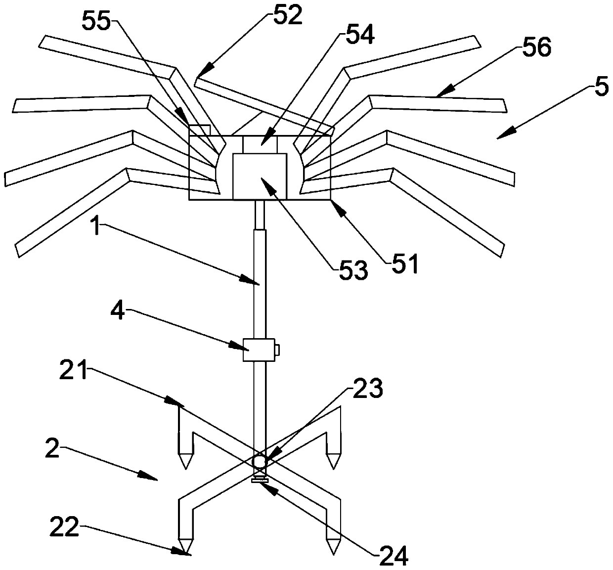 Mangrove constructed wetland typhoon preventing method