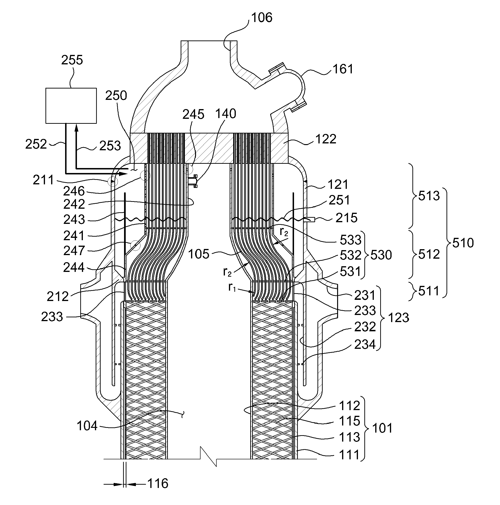 Steam generator for sodium cooled fast reactor, heat transfer tubes thereof, and leak detection unit for heat transfer tube thereof