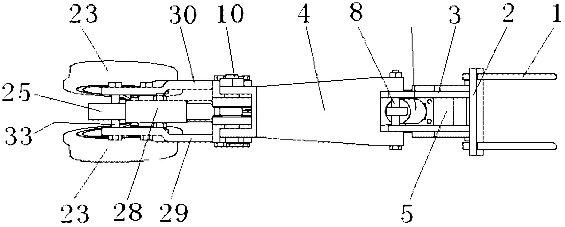 Furrowing and sowing device for separately sowing and applying fertilizer horizontally