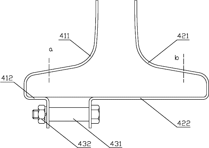 Track damping shock absorber