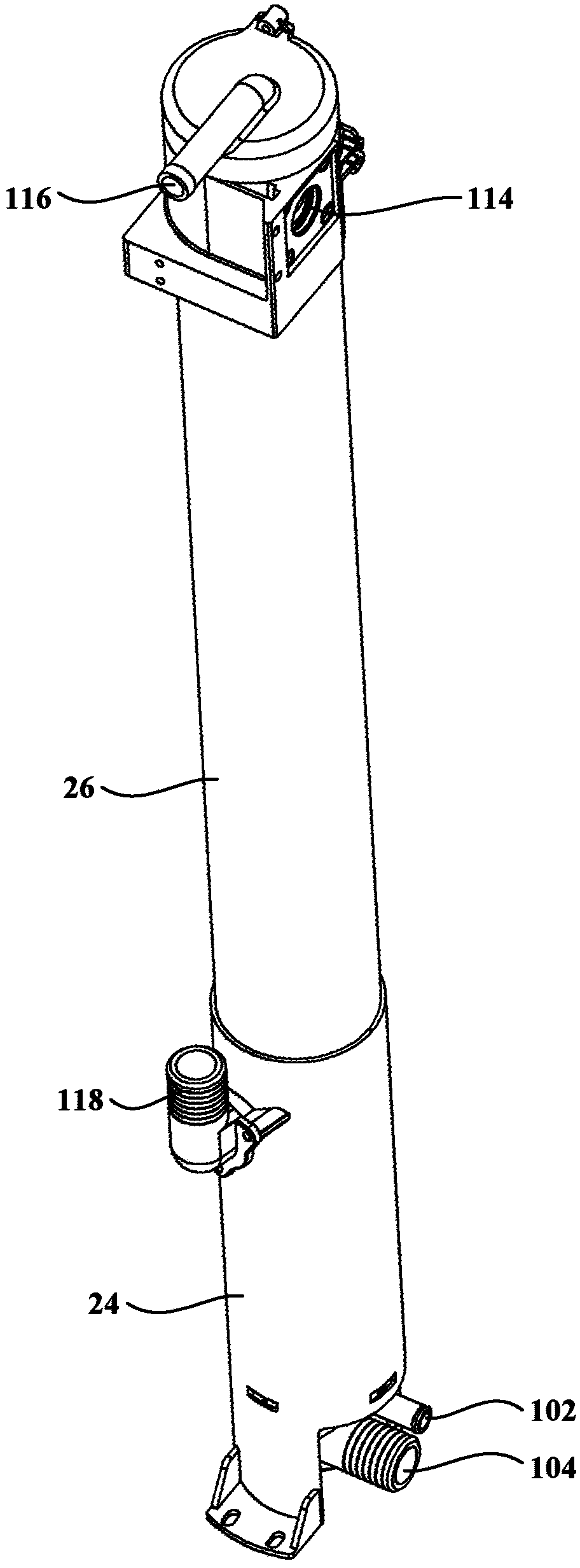 Washing machine filtering assembly and washing machine