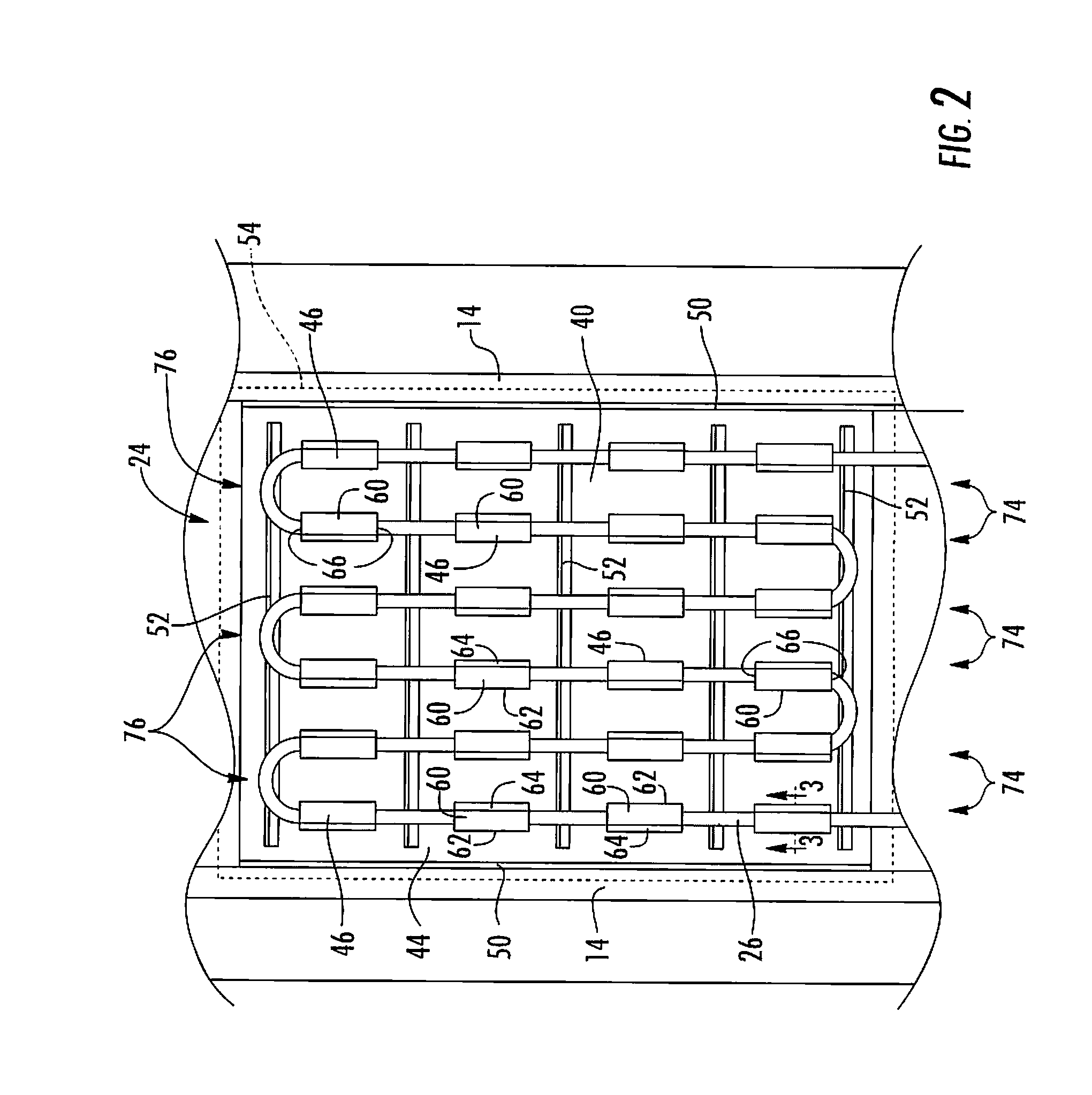 Solar heating system and method of forming a panel assembly therefor