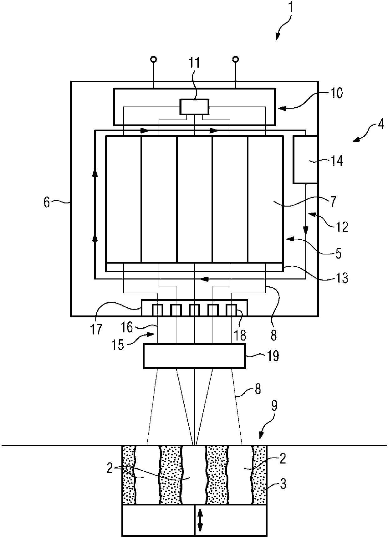 Apparatus for additively manufacturing three-dimensional objects