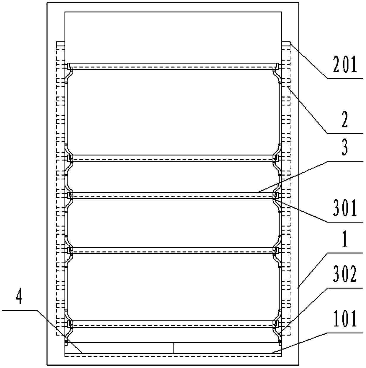 Green building plant integrated wall based on indoor building